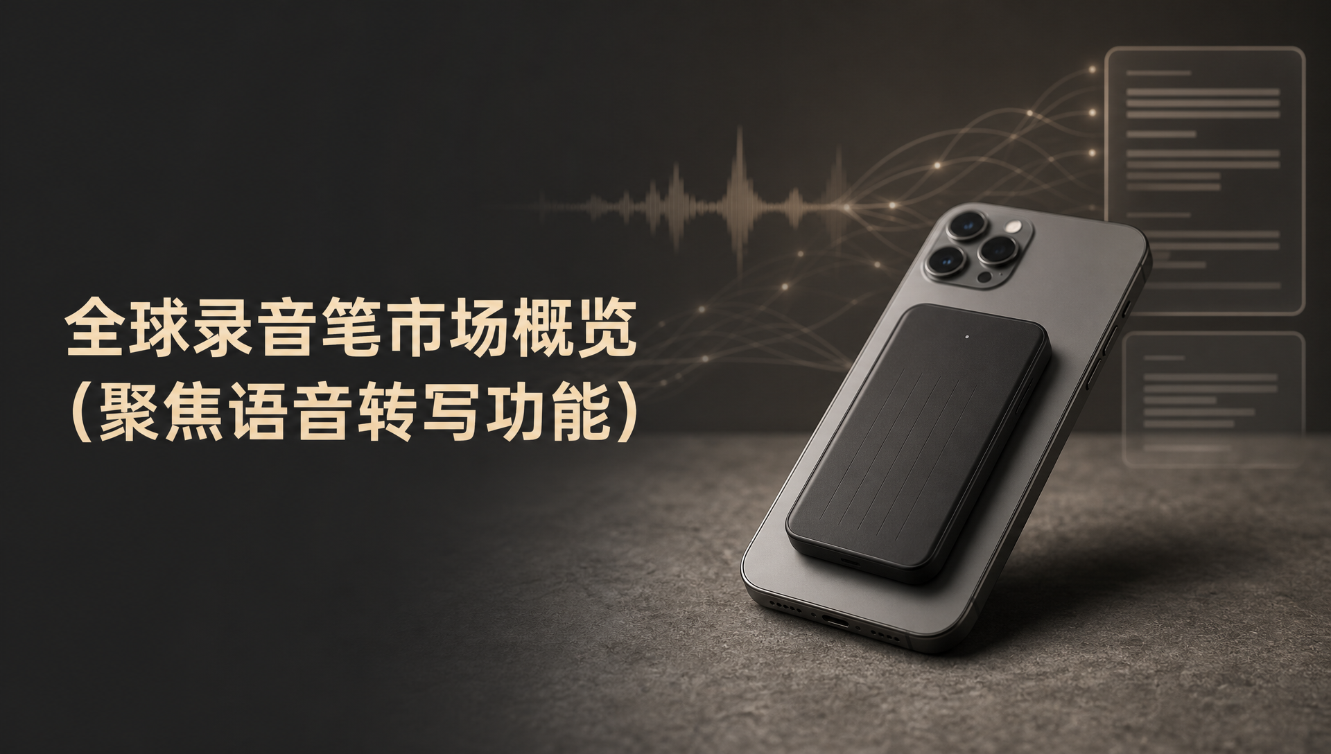 全球录音笔市场概览（聚焦语音转写功能）