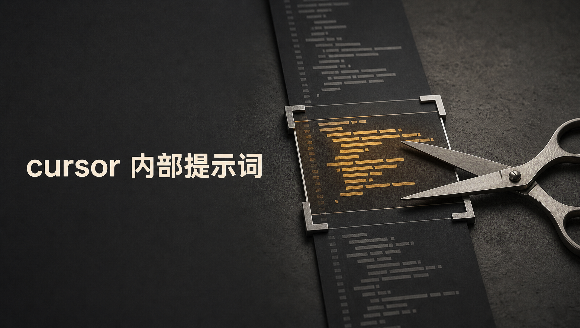 cursor 内部提示词