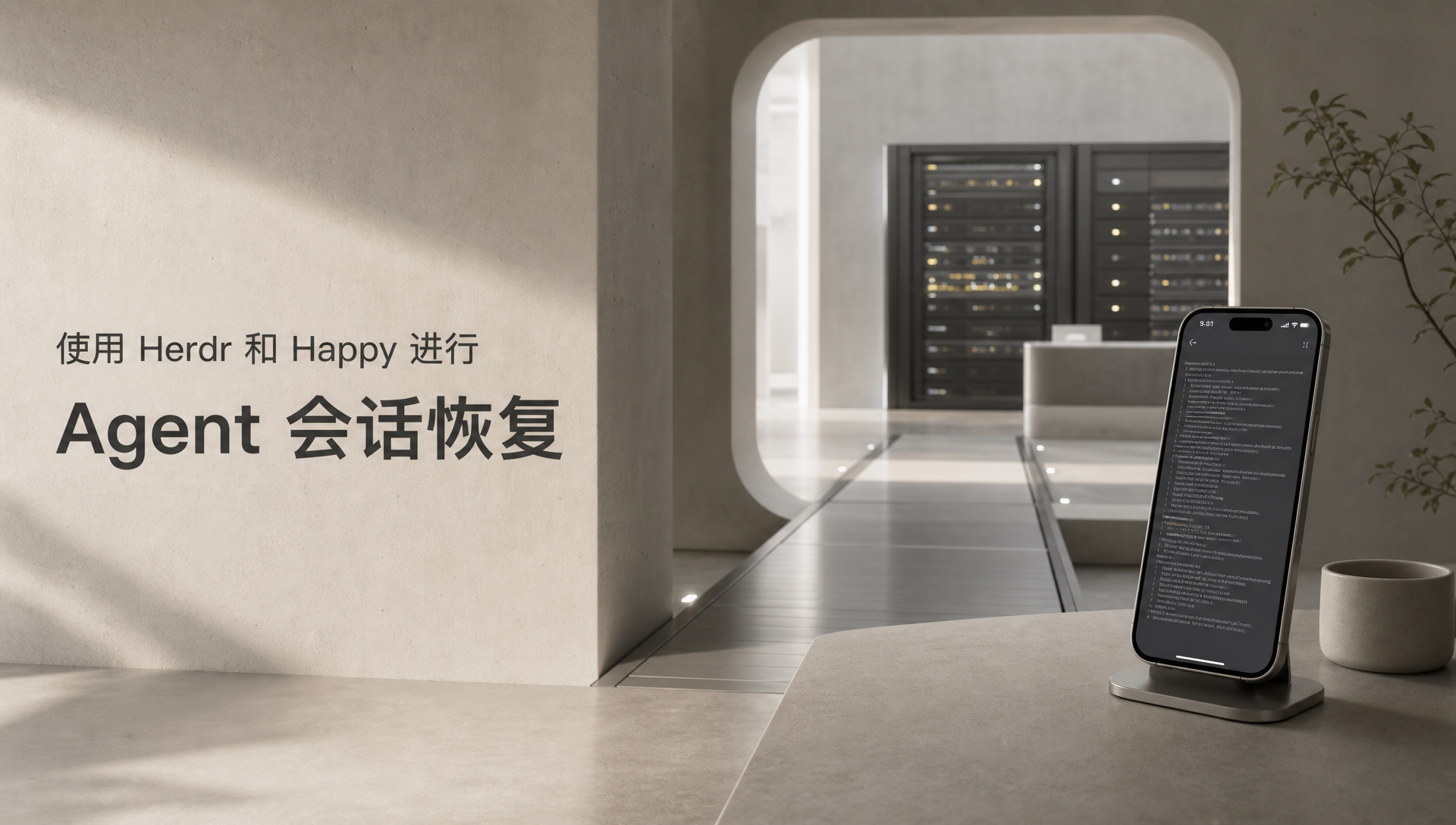 使用 Herdr 和 Happy 进行 Agent 会话恢复